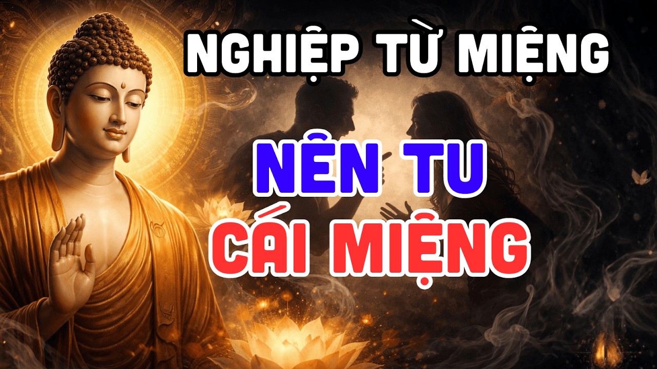Phật Dạy: NGHIỆP SINH TỪ MIỆNG- Im lặng chính là trí tuệ thực sự | Tu Phật Tại Gia