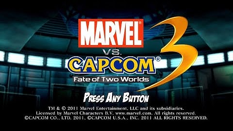Marvel vs. Capcom 3: Fate of Two Worlds - Title Screen