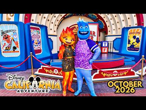 Hot October DCA Day Walk - Buena Vista Street, Cars Land & Plaza de la Familia Pre-Party OBB 4K 2026