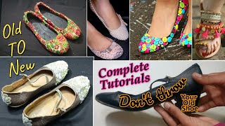 Re-new old shoes & Save your money || old shoes to new||how to make old shoes look new|| Sajal's Art