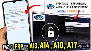 NOVO MÉTODO 2026! Como Remover o FRP de QUALQUER Samsung A13/A14/A17/A10 com a Nova Ferramenta