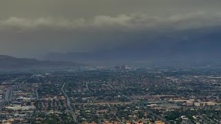 Timelapse: Tropical Storm Hilary over the Las Vegas Valley