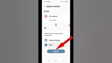 How to Transfer Contacts from Phone to Sim in Samsung