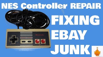 NES (Nintendo) Controller REPAIR and CLEANING, Restoring faulty D-pad Ebay shop Junk
