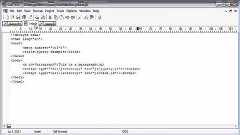 jQuery Tutorial - 5 - Inline/External Scripting