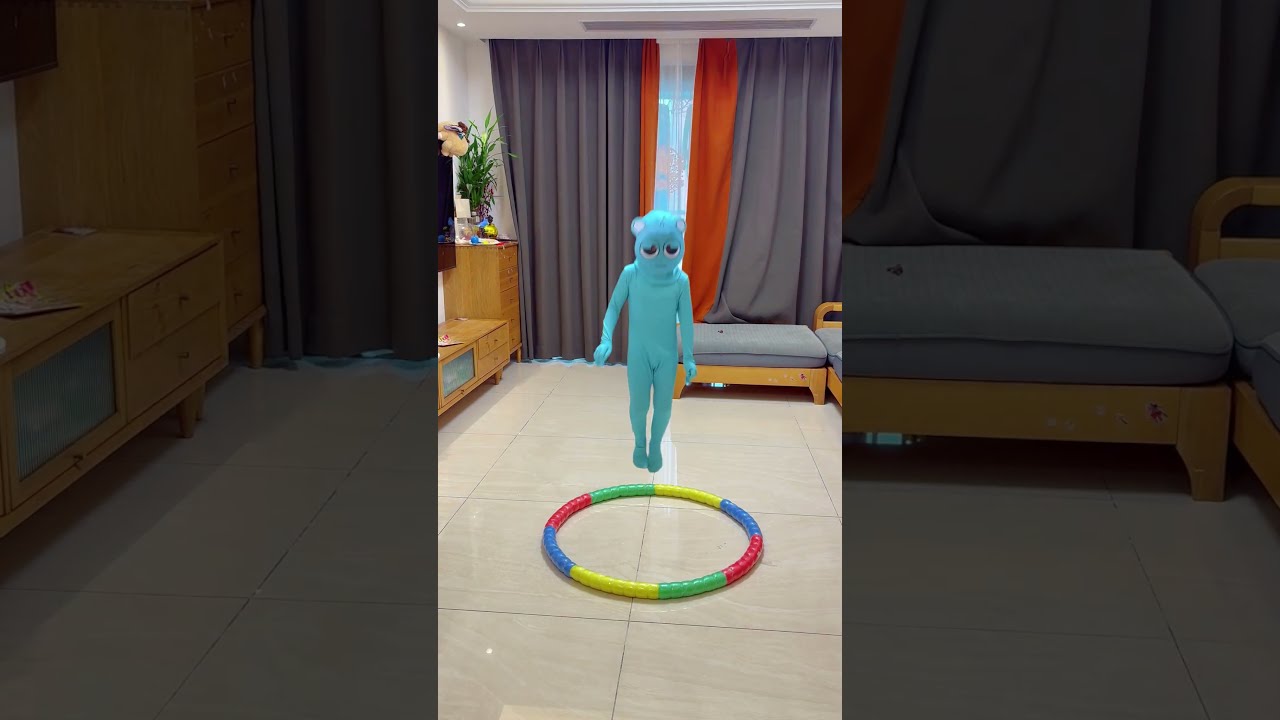Jumping Into The Hula Hoop Loop