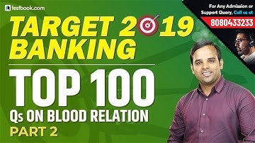 SBI PO 2019 | Important Reasoning Questions on Blood Relations for SBI PO Prelims Part 2