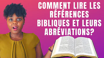 Comment lire Référence biblique ?