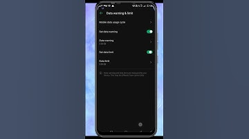 how to set data limit on any network and any mobile phone