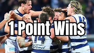 Every AFL 1 Point Win Since 2018