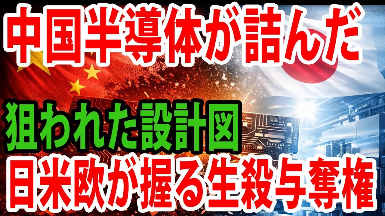 中国半導体が突然止まった本当の理由｜設計を握る日本の正体