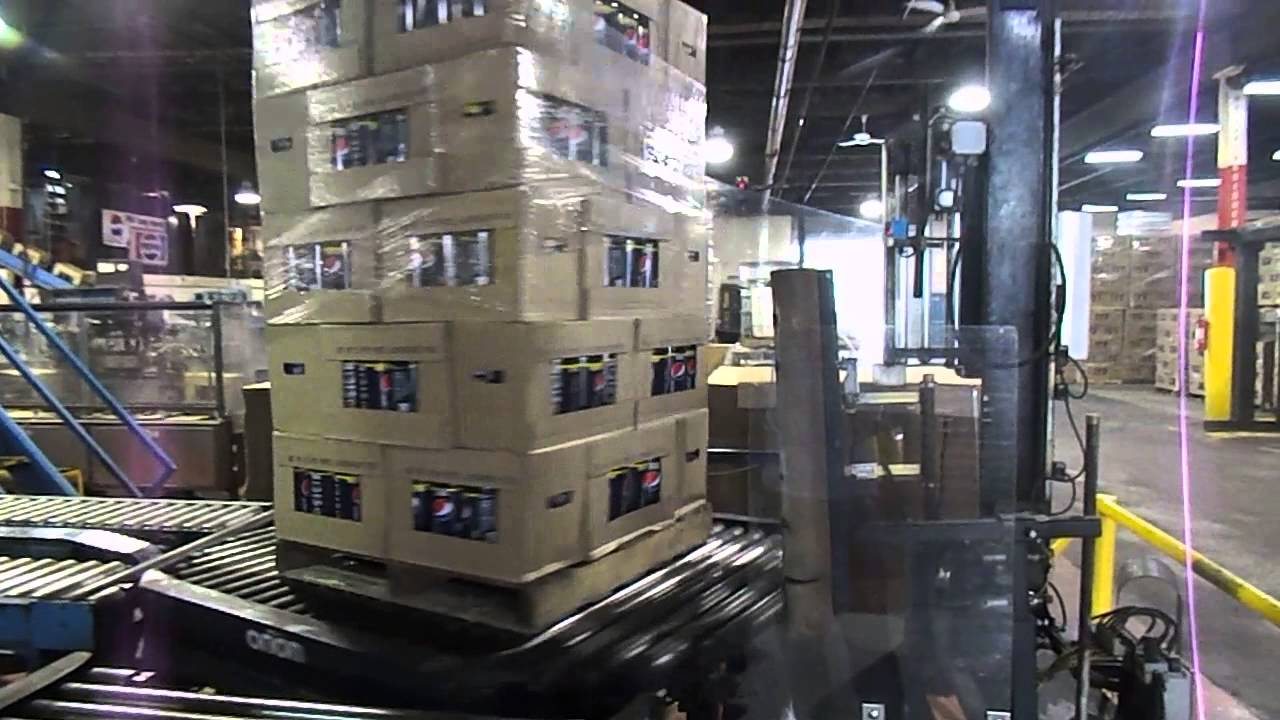 Orion Automatic Pallet Wrapper with Conveyor FOR SALE YouTube