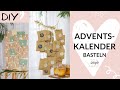 Adventskalender basteln im Skandi Stil mit Trockenblumen oder mit Siegel
