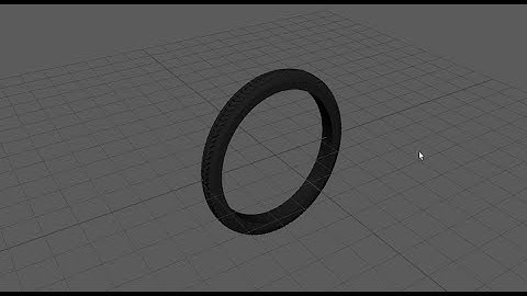 How to model a Bicycle tire tread in Maya 2022