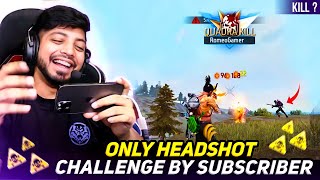 Subscriber Challenged Me For Headshots Kills Only😱- Itnah Hard Challenge😭- Garena Free Fire