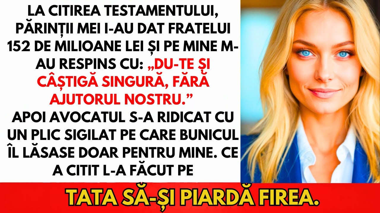 Tata I-A Dat Fratelui Meu Tot Din Moștenirea Bunicului — Apoi Am Întins Un Document Și Au Înghețat