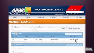 Change or Remove Admin Permissions on your APWA Chapter Website Template