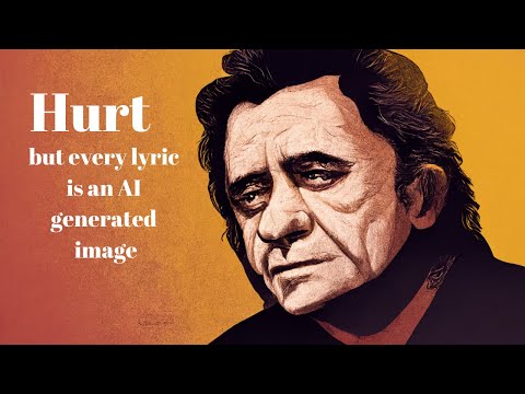 Johnny Cash - Hurt but every lyric is an AI generated image