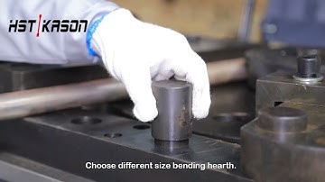 How to use  Electronic Automatic Stainless Steel Tube Steel Bar Rebar bending testing machine