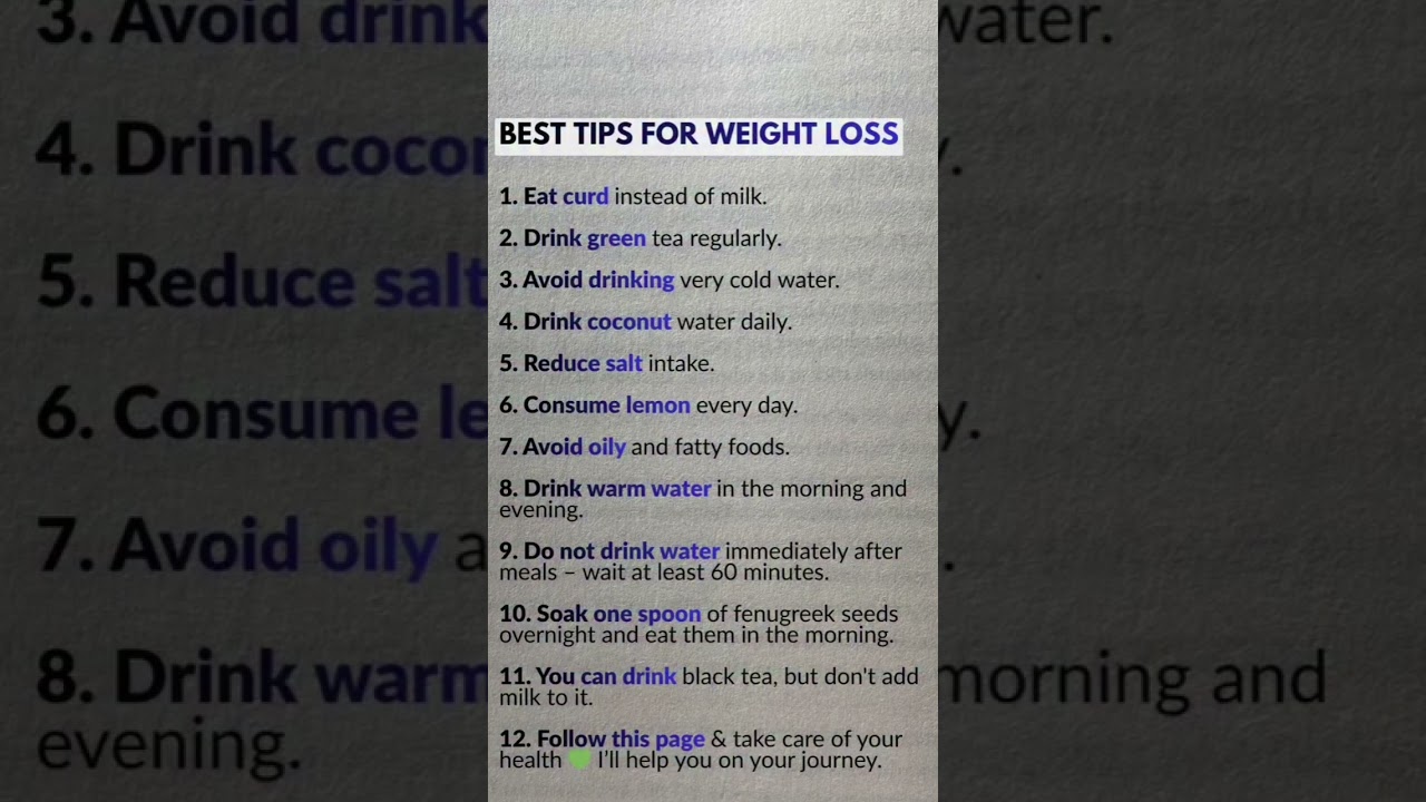 Best Weight Loss Tips That Actually Work (No Diet, No Gym)