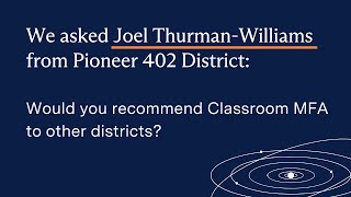 Pioneer SD 402 - Would you recommend Clever Classroom MFA?