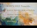 Amazing Colorful Acrylic Floral Painting Demonstration