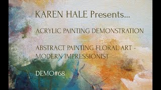 Amazing Colorful Acrylic Floral Painting Demonstration