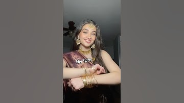 My mom helped me wear a SARI!! #sari #indian #outfit