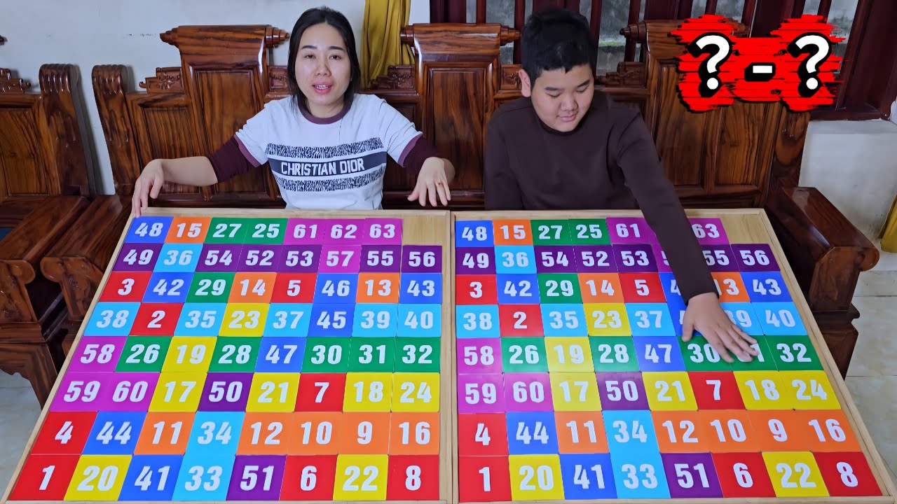 🧠🧠🧠 Игра-головоломка Numpuz 8x8 с числами и цветами, игра для тренировки IQ 🔥 Уровень 8