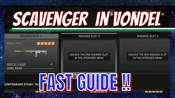 DMZ Season 4 *SCAVENGER IN VONDEL* Fast Guide !! Crown Faction Tier 2 Mission