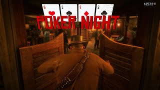 Red Dead Redemption 2 - Poker Night! 1 Hour of Poker in Valentine in 4k [No Commentary]