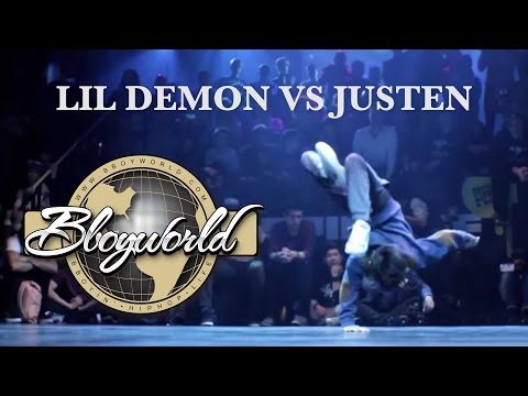 Lil Demon vs Justen // .BBoy World // EXHIBITION | KING OF THE KIDZ 2013