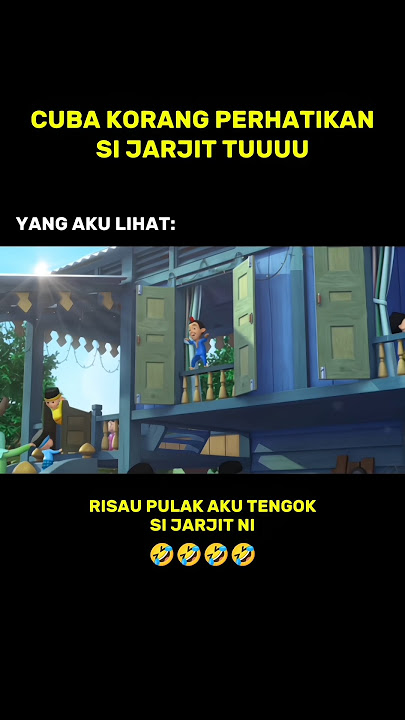 CUBA KORANG PERHATIKAN SI JARJIT TUU🧐 #jarjit #upinipin #memes #memeupinipin #ngakak #shorts #foryou
