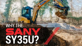Video still for SANY SY35U Mini Excavator In Action: Why This Small Business Owner-Operator Chose SANY