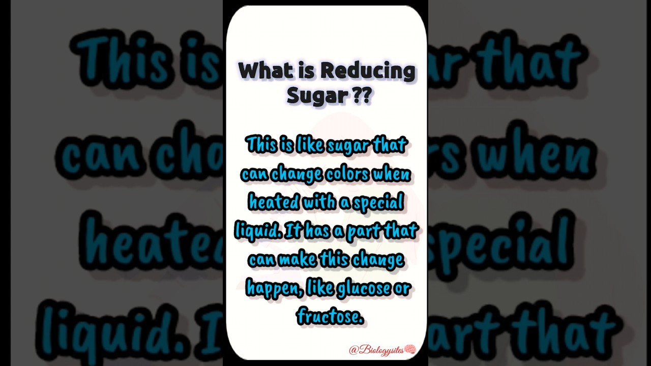What Is Reducing Sugar reducing nonreducing shorts shortsyoutube What Is Reducing Sugar reducing nonreducing shorts shortsyoutube
