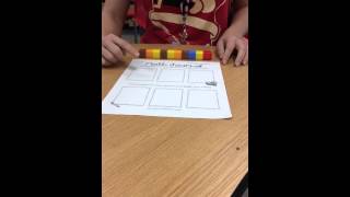 Measuring length with cube train