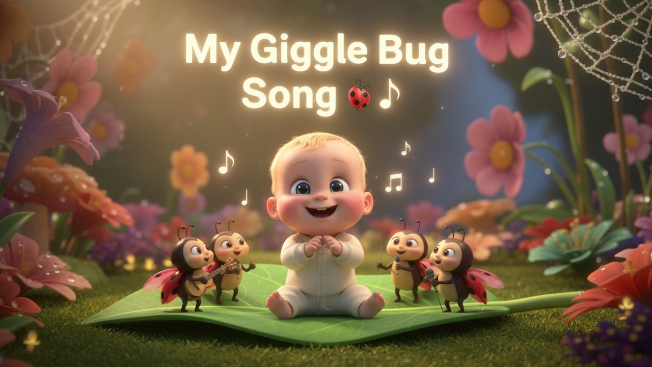 My Giggle Bug Song 🐞🎵 Fun Kids Music & Learning Video Preschool ...
