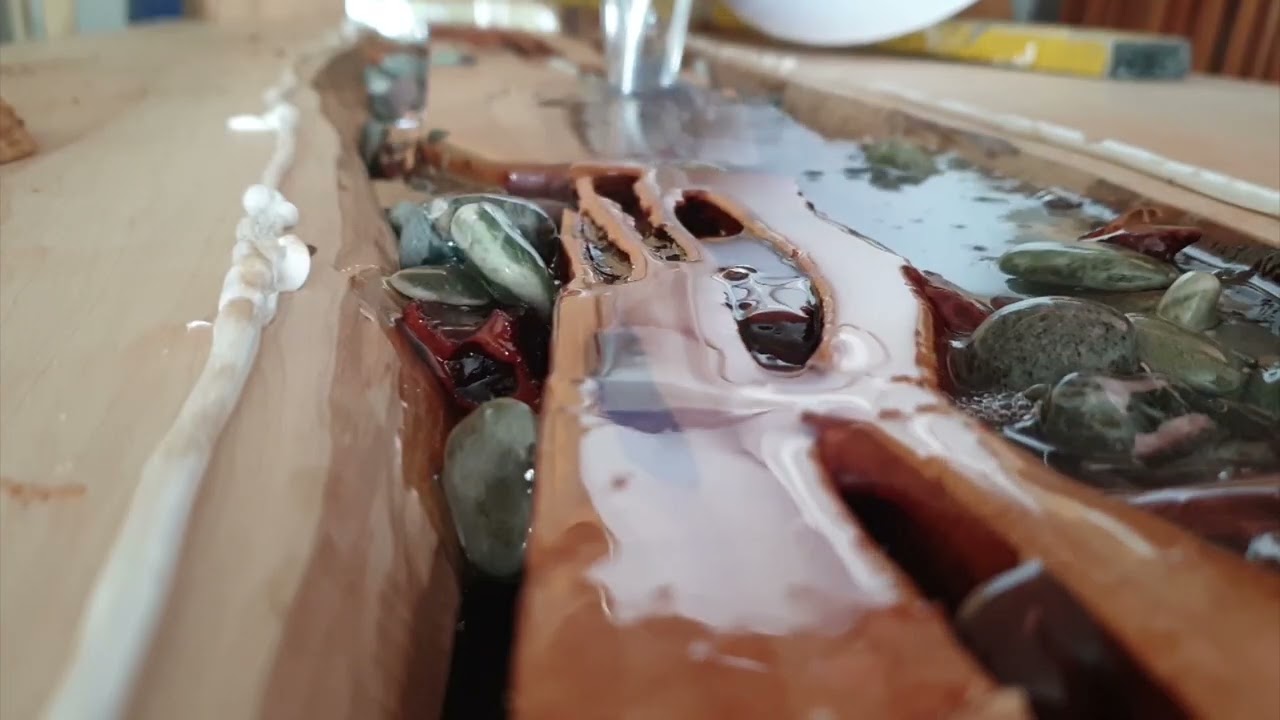 Testimonial from James as he is happy with his Resin Wood Tables NZ River Table. We Craft The Best