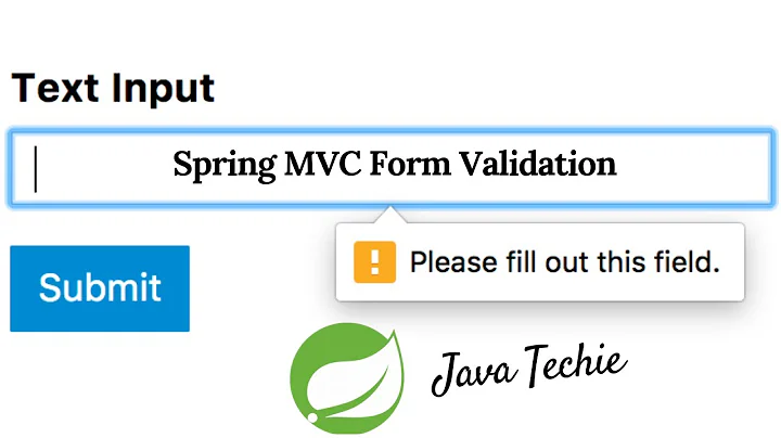 Spring MVC Form Validation (SpringBoot | Thymeleaf)