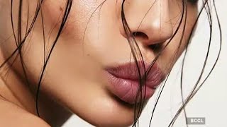 Bollywood Model Actress Kareena Kapoor And Actress Rekha Beautiful Face And Lips Closeup