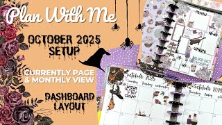 OCT 2025 SOCIAL SETUP | PLAN WITH ME | KELLOFAPLAN DASHBOARD LAYOUT | CURRENTLY PAGE & MONTHLY VIEW
