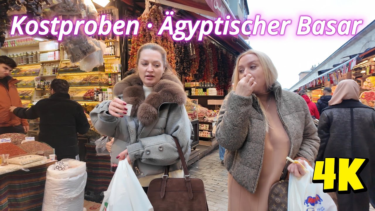 Ägyptischer Basar & Eminönü erleben | Istanbul 4K Spaziergang ohne Kommentar