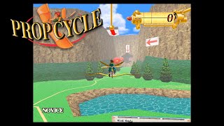 Prop Cycle (Arcade) 1996 - 3D Flying game - Quick Review & Gameplay