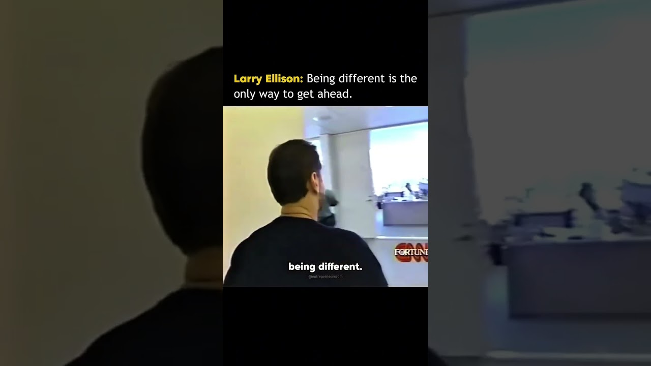 Being different is the only way to get ahead 