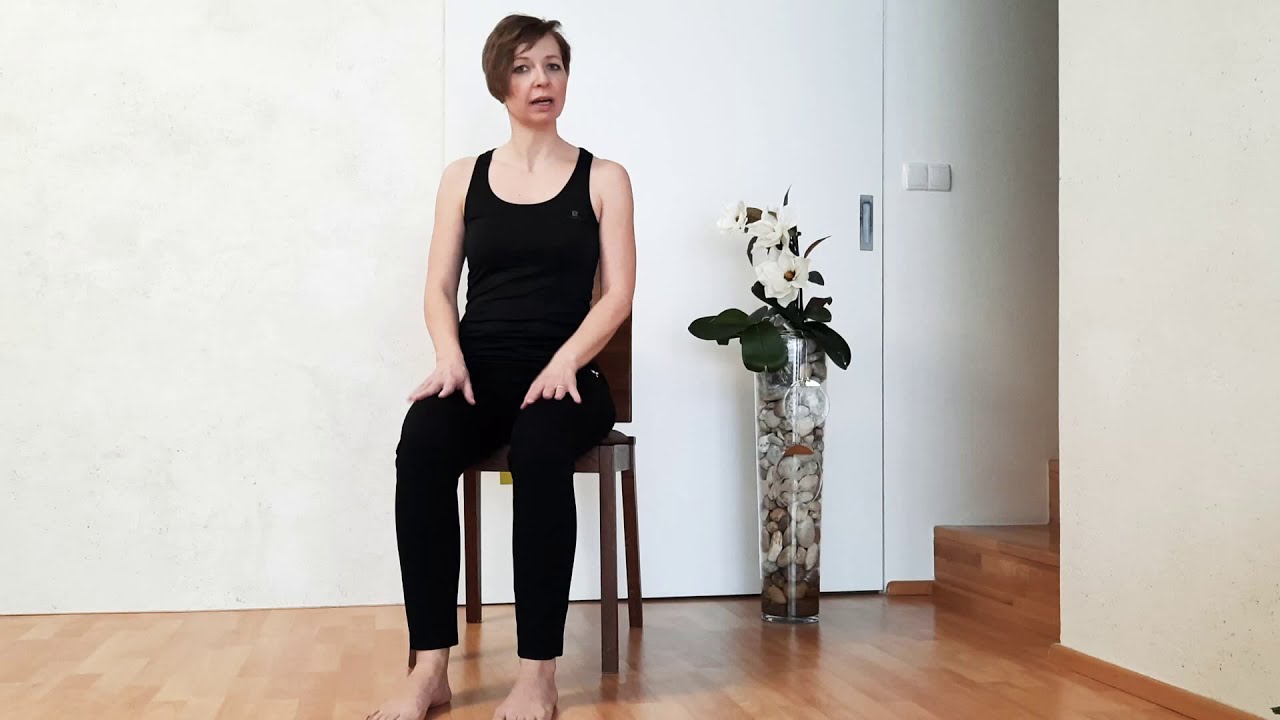 Ahoj zdravim všechny, dnes cvičení na židli.....