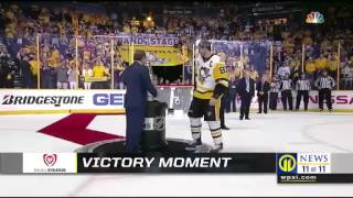 Penguin Stanley Cup Shrager Defense Victory Moment