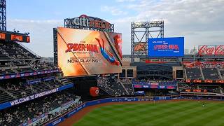 NYM v. MIA, 7/31/26 - "Spider-Man Brand New Day" graphics on the mighty Citi Field scoreboard!