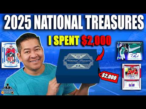 LAST EVER LICENSED NATIONAL TREASURES FOOTBALL! $2,000 per BOX - 2025 National Treasures Hobby Box