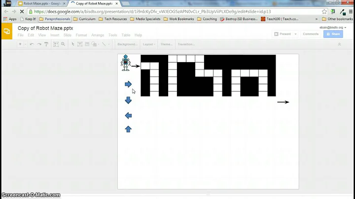 Robot Maze Instructions
