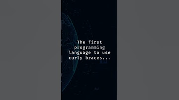 Curly Braces in Programming: A Fascinating History #shorts #first #programming #coding